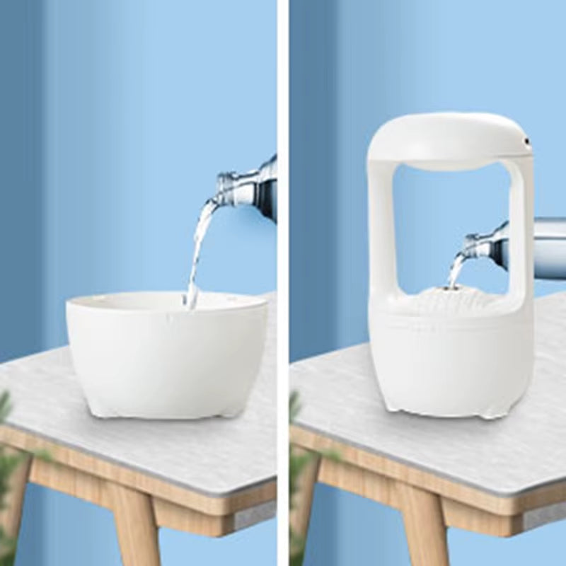 Mini Glow-In-The-Dark Air Humidifier Anti-Gravity Water Drop Humidifier Ultrasonic Air Diffusion Humidifier