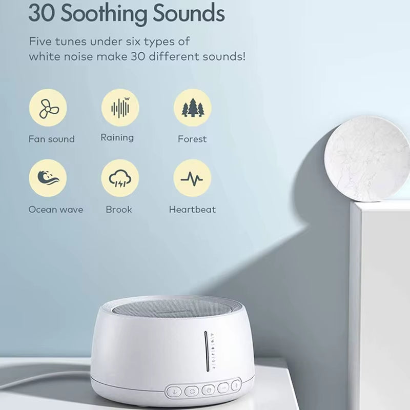 Household Smart Adult Baby White Noise Sleep Machine 30 Sound 36 Level White Noise Machine Portable Sleep Therapy Instrument