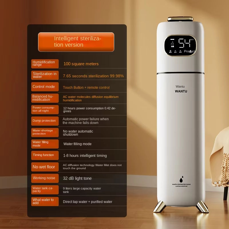 Floor Type Air Humidifier Purifier Household Mute Bedroom Air Humidifier Heavy Fog Indoor Fragrance Spray Air Humidifier