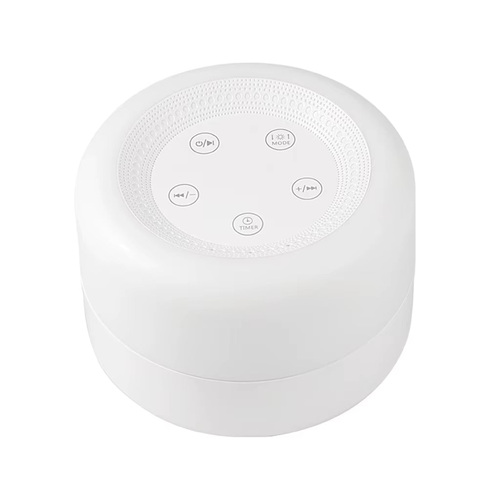 Sleep Sound Machine with Night Light Desktop White Noise Machine Portable Touch Adjustable USB Rechargeable for Home Travel